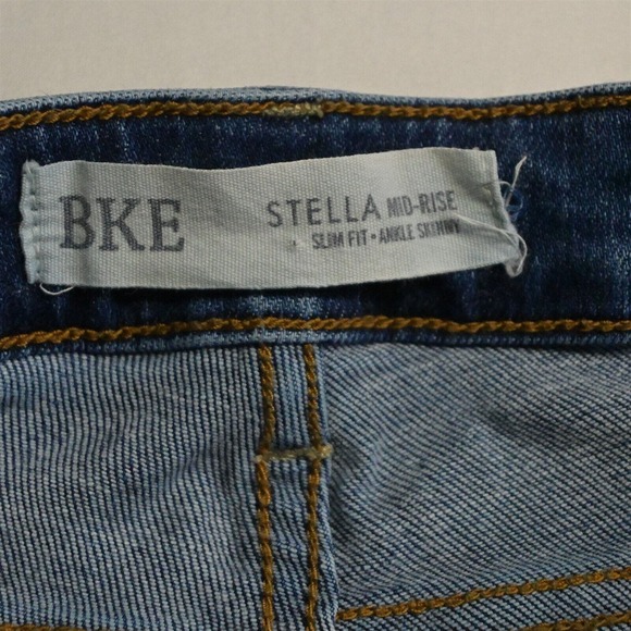 Buckle 29 Stella Mid Rise Ankle Skinny Medium Raw Hem Stretch Denim Womens Jeans - Picture 3 of 7
